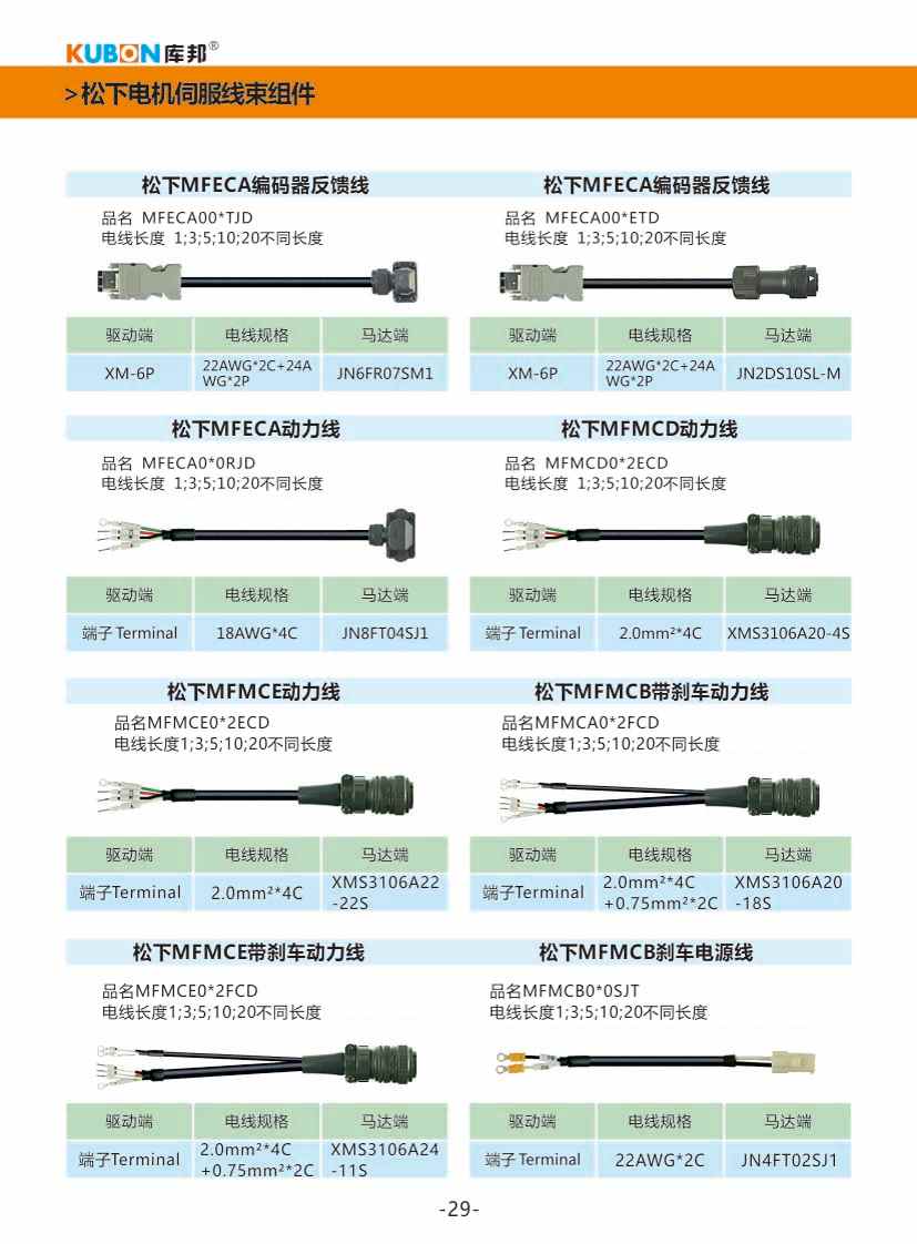 松下A4/A5编码器线