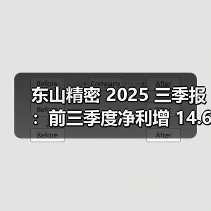 东山精密 2025 三季报:前三季度净利增 14.61%,三季度增收不增利(图2) 东山精密 2025 三季报:前三季度净利增 14.61%,三季度增收不增利(图2)