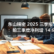 东山精密 2025 三季报:前三季度净利增 14.61%,三季度增收不增利(图3) 东山精密 2025 三季报:前三季度净利增 14.61%,三季度增收不增利(图3)