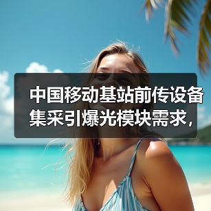 中国移动基站前传设备集采引爆光模块需求,300万只订单背后有何深意?(图3) 中国移动基站前传设备集采引爆光模块需求,300万只订单背后有何深意?(图3)