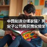 中国制造业哪家强?两家子公司再获国家级荣誉 中国制造业哪家强?两家子公司再获国家级荣誉