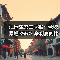 汇绿生态三季报：营收暴增356% 净利润同比下滑96%（图3）