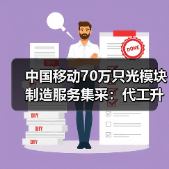中国移动70万只光模块制造服务集采:代工升级为全流程服务 中国移动70万只光模块制造服务集采:代工升级为全流程服务