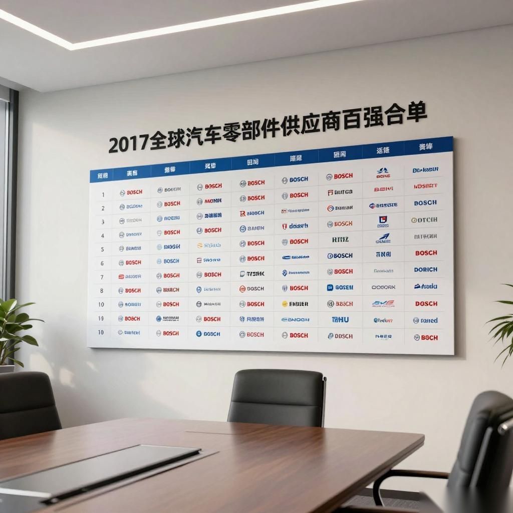 2017年全球汽车零部件供应商百强榜:5家中国企业入围(图3) 2017年全球汽车零部件供应商百强榜:5家中国企业入围