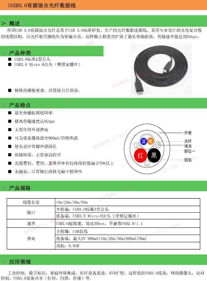 USB3.0光纤数据线(图1)